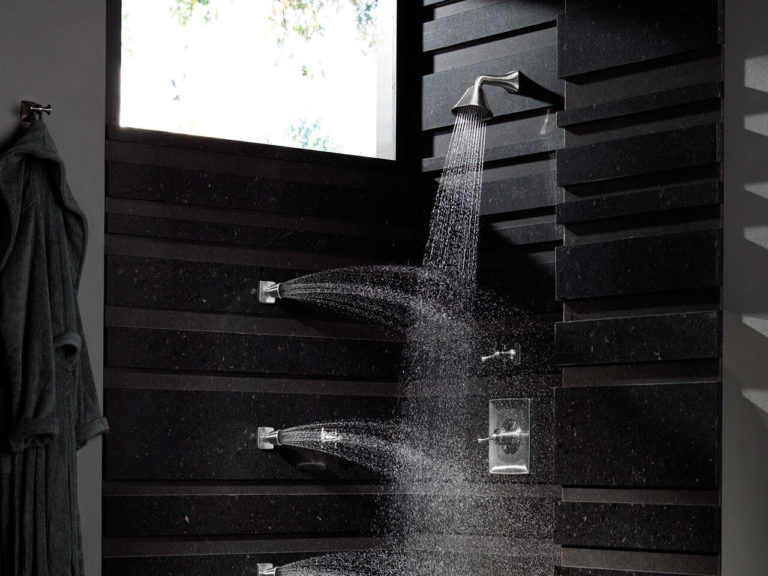 Durham Cambria Quartz Bathroom Shower Walls with Multiple Shower Heads