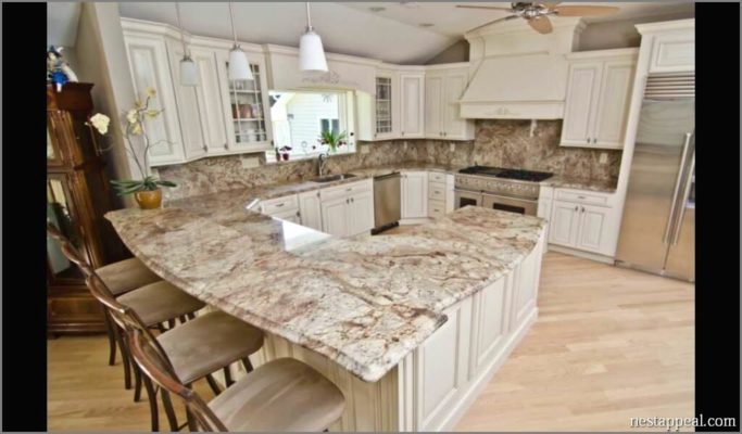 Bordeaux River Granite Kitchen Countertops