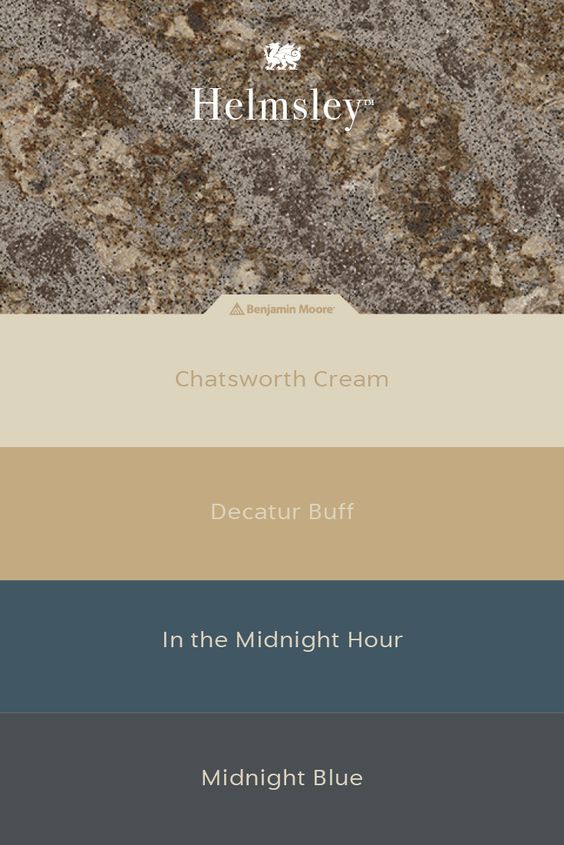 Cambria Helmsley Quartz Benjamin Moore Paint Sample