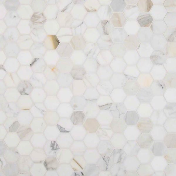 Calacata Gold 2inch Hexagon Polished