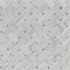 Carrara White Basketweave Pattern Polished