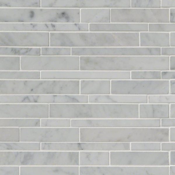 Carrara White Rsp Interlocking Pattern Polished