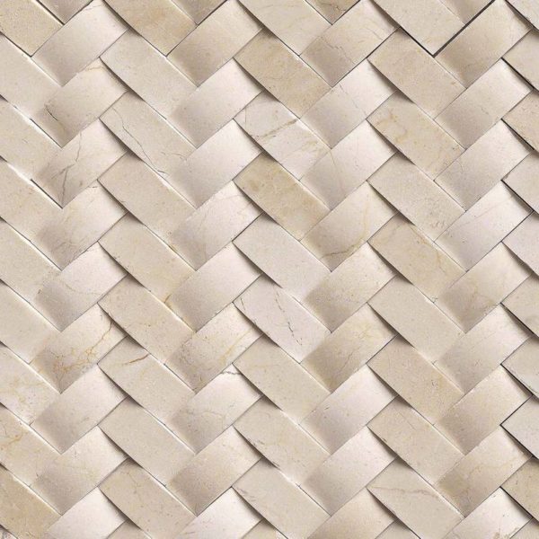 Crema Arched Herringbone Polished