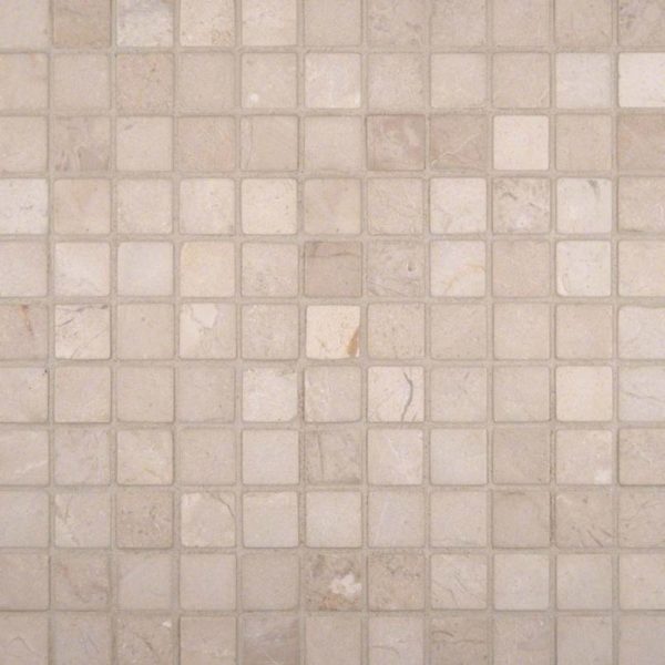 Crema Marfil 1×1 Tumbled In 12×12 Mesh