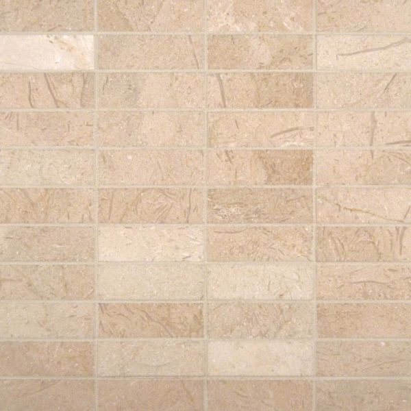 Crema Marfil 1×3 Polished In 12×12 Mesh