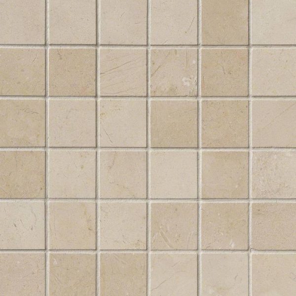 Crema Marfil 2×2 Polished In 12×12 Mesh