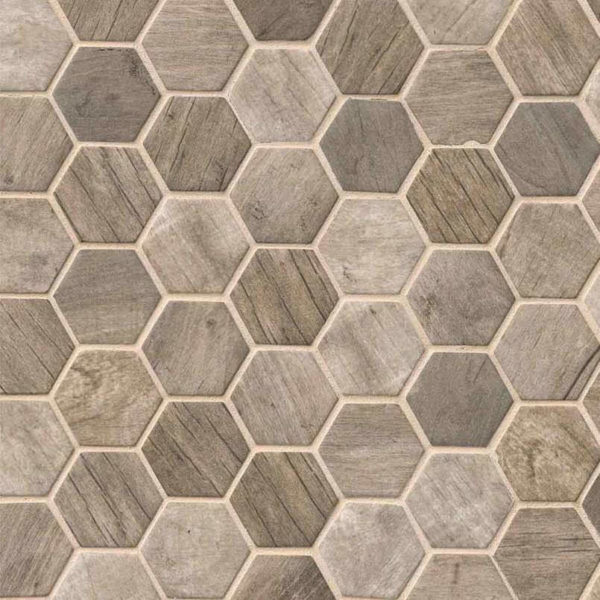 Driftwood Hexagon 6mm