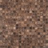 Emperador Dark 5/8 X 5/8 Tumbled In 12×12 Mesh