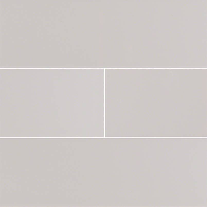 Gray Glossy Subway Tile 4×16