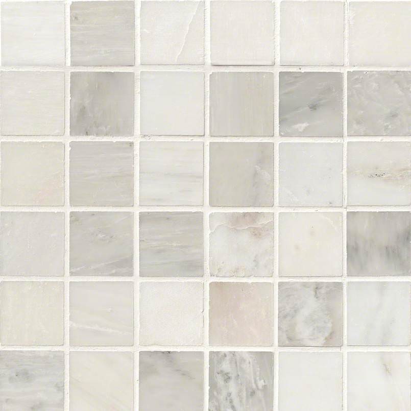 Greecian White 2×2 Polished In 12×12 Mesh
