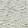 Greecian White Splitface Interlocking Pattern