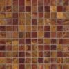 Red Onyx 1×1 Polished In A 12×12 Mesh