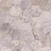 Silver Travertine 3″ Hexagon Honed