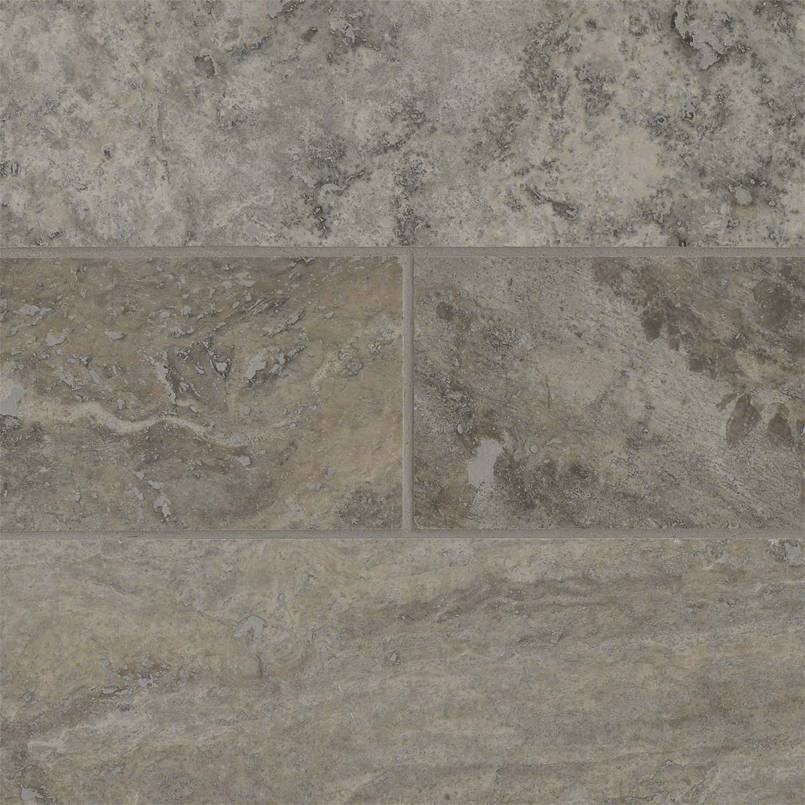 Silver Travertine Subway Tile 4×12