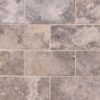 Silver Travertine Subway Tile Honed 3×6