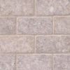 Silver Travertine Subway Tile Tumbled 3×6