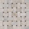 Tundra Gray Basketweave Pattern Polished