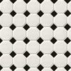 White And Black Matte Octagon