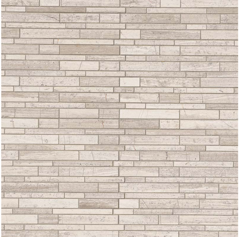 White Quarry Interlocking Pattern Honed