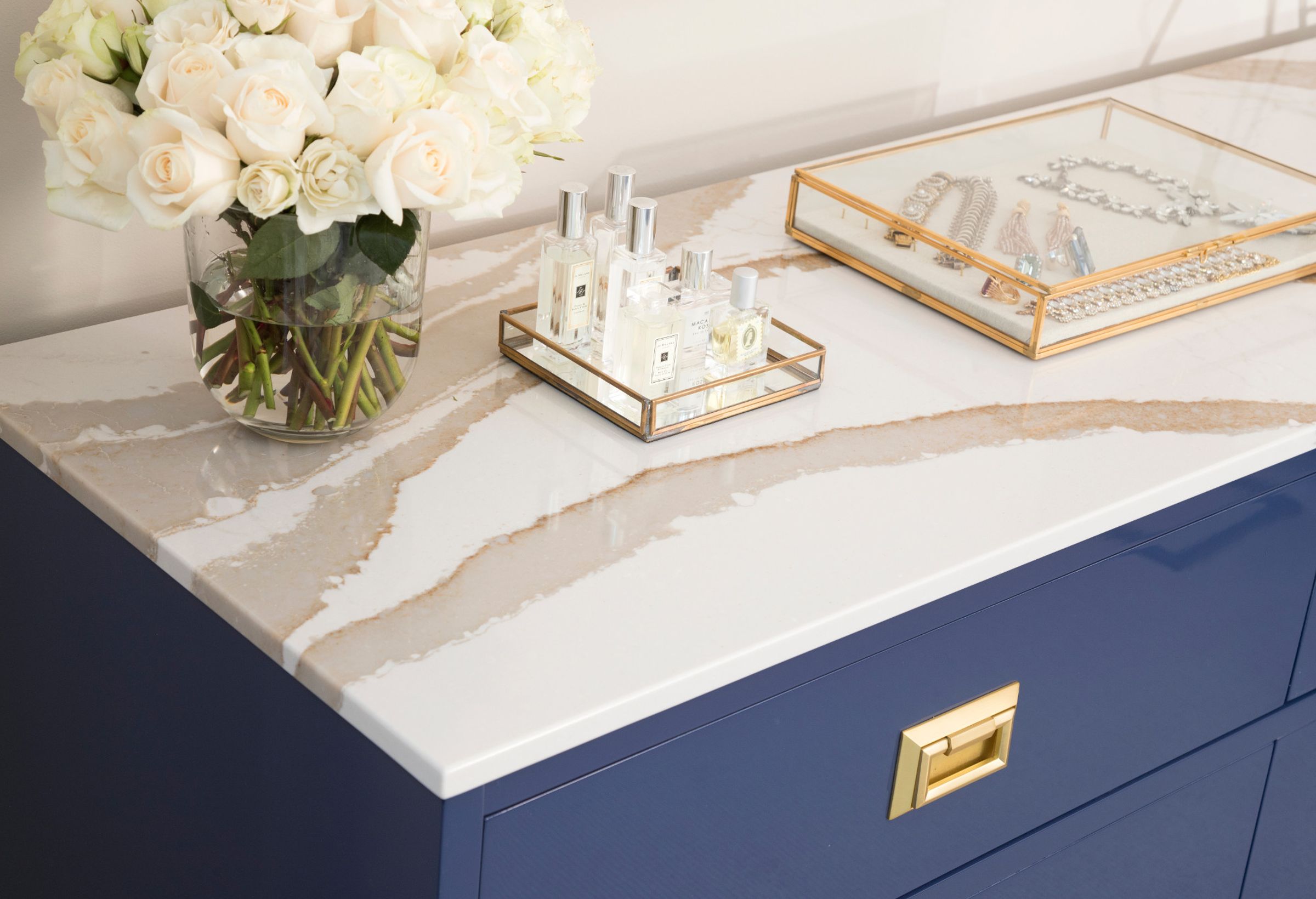 Brittanicca Gold Cambria Quartz Countertop