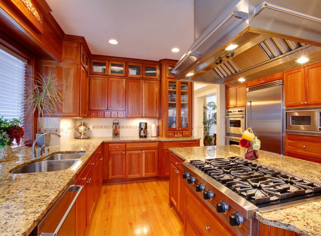 Santa Cecilia Gold Granite Kitchen