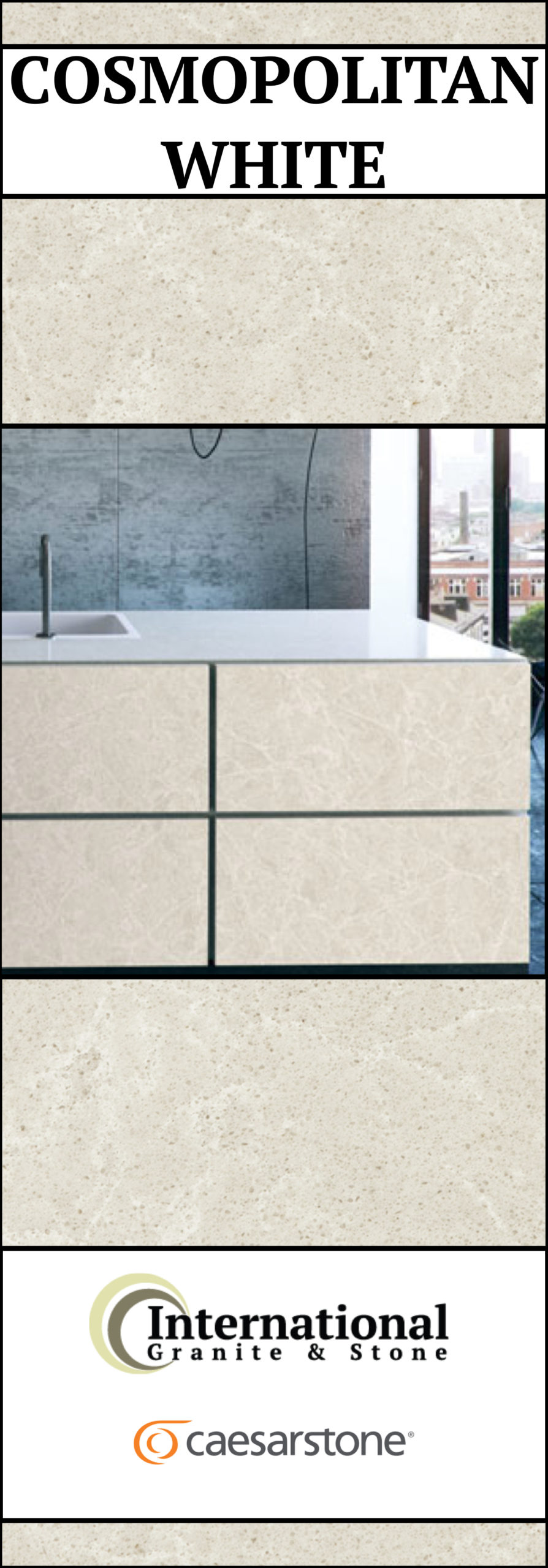 Cosmopolitan White Full Slab Pinterest