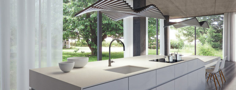 Fresh Concrete Caesarstone Quartz Kitchen