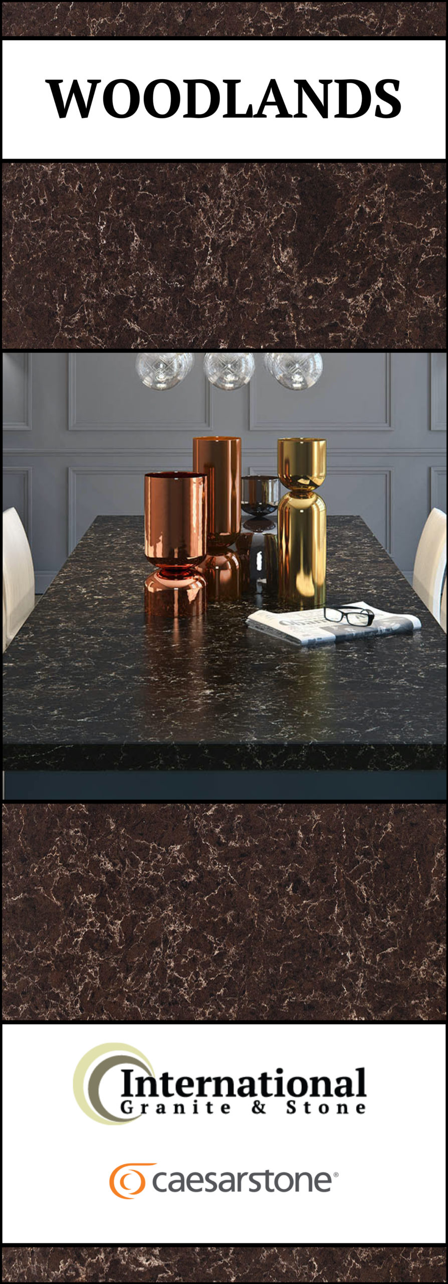 Woodlands Caesarstone Quartz Full Slab Pinterest