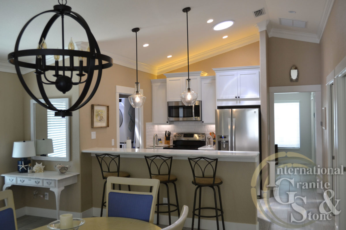 Cambria Quartz Torquay Installed in a Sarasota Kitchen