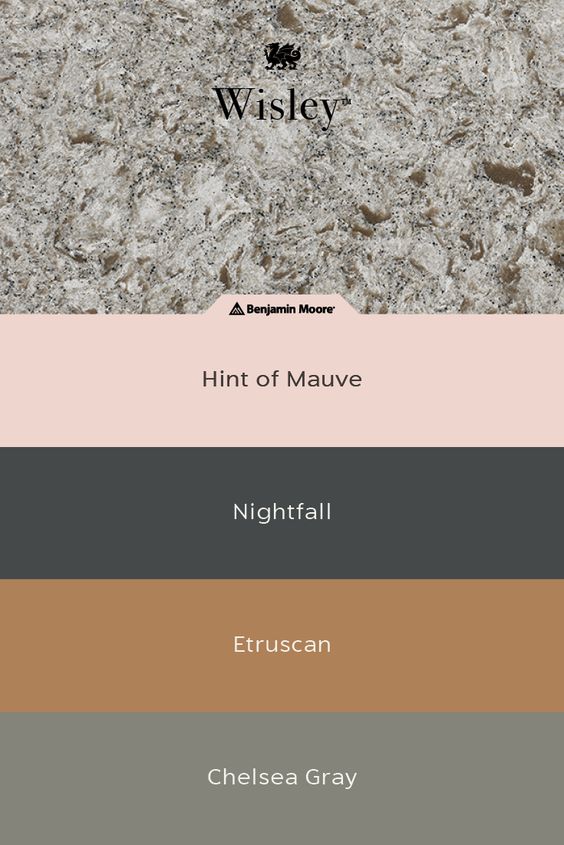 Cambria Wisley Quartz Benjamin Moore Paint Samples