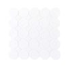 Daltile Octagon & Dot 6501 Matte White White Dot
