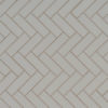 Gray Glossy Herringbone Mosaic