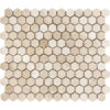 Crema Cappuccino 1inch Hexagon Polished