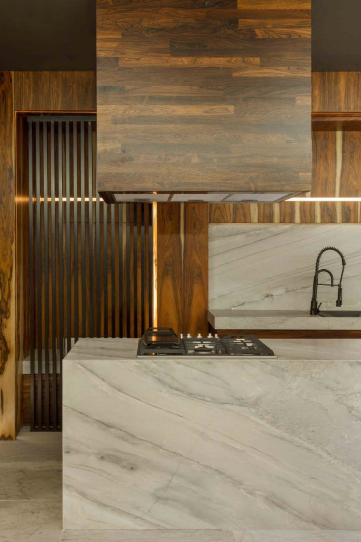 White Pearl Quartzite Dream Kitchen