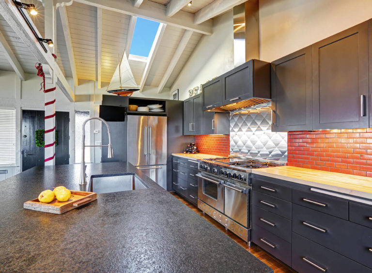 Steel Grey Granite Kitchen