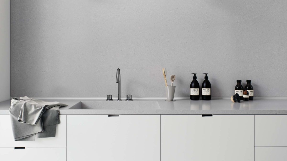 CAESARSTONE FLANNEL GREY QUARTZ