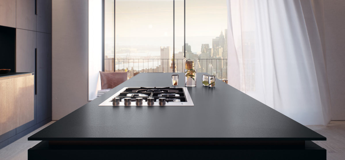 CAESARSTONE PIATTO BLACK QUARTZ