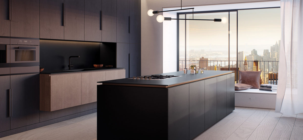 CAESARSTONE PIATTO BLACK QUARTZ
