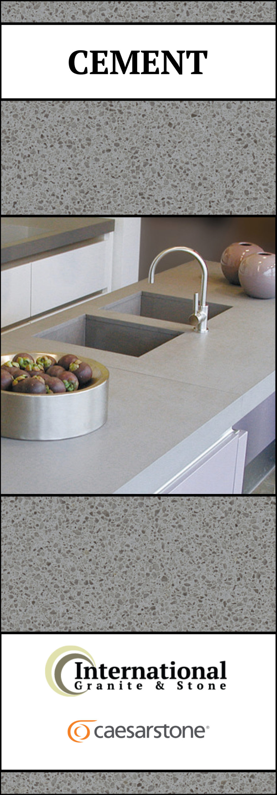 Cement Caesarstone Quartz Full Slab Pinterest