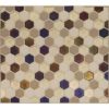 DALTILE COASTAL KEYSTONES SUNSET COVE HEXAGON MOSAIC CK89-7638