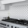 Limelight Silver Backsplash Tile in Kitchen