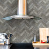Greige Herringbone Tile