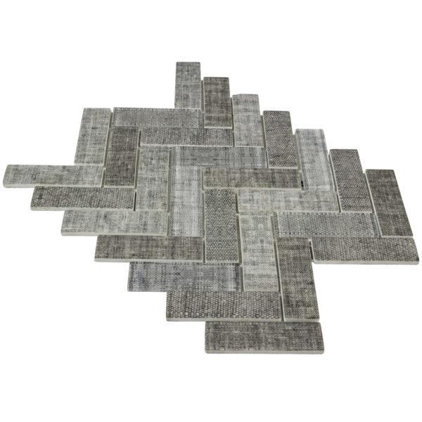 Greige Herringbone Fabrique & Nature Anthology Tile - Image 4