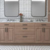 Black Stone Pencil Liner Tile Backsplash