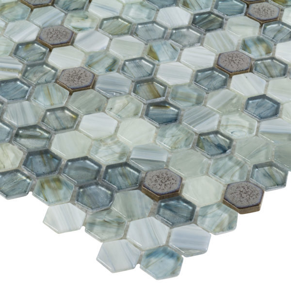Alternative view of Brocade Lagoon Glassique Anthology Tile
