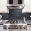 Smokey Bricks Anthology Backsplash in Kitchen