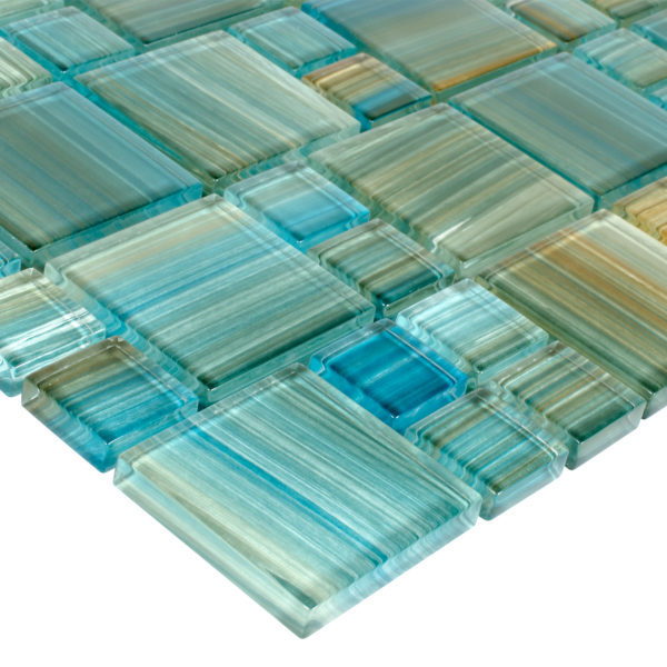 Alternative view of Neptune Blocks Emerald Splash Anthology Tile