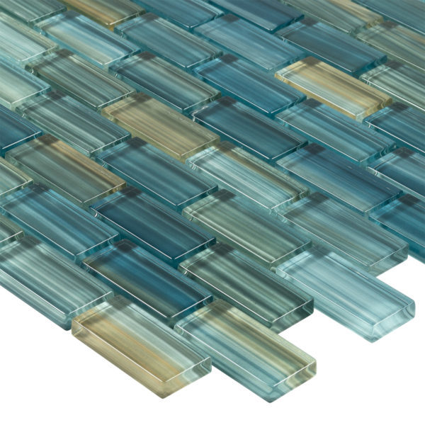 Alternative view of Neptune Emerald 1X2 Splash Anthology Tile