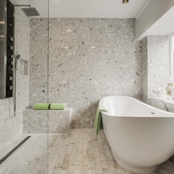 Arabescato Bianco Marble Bathroom 1