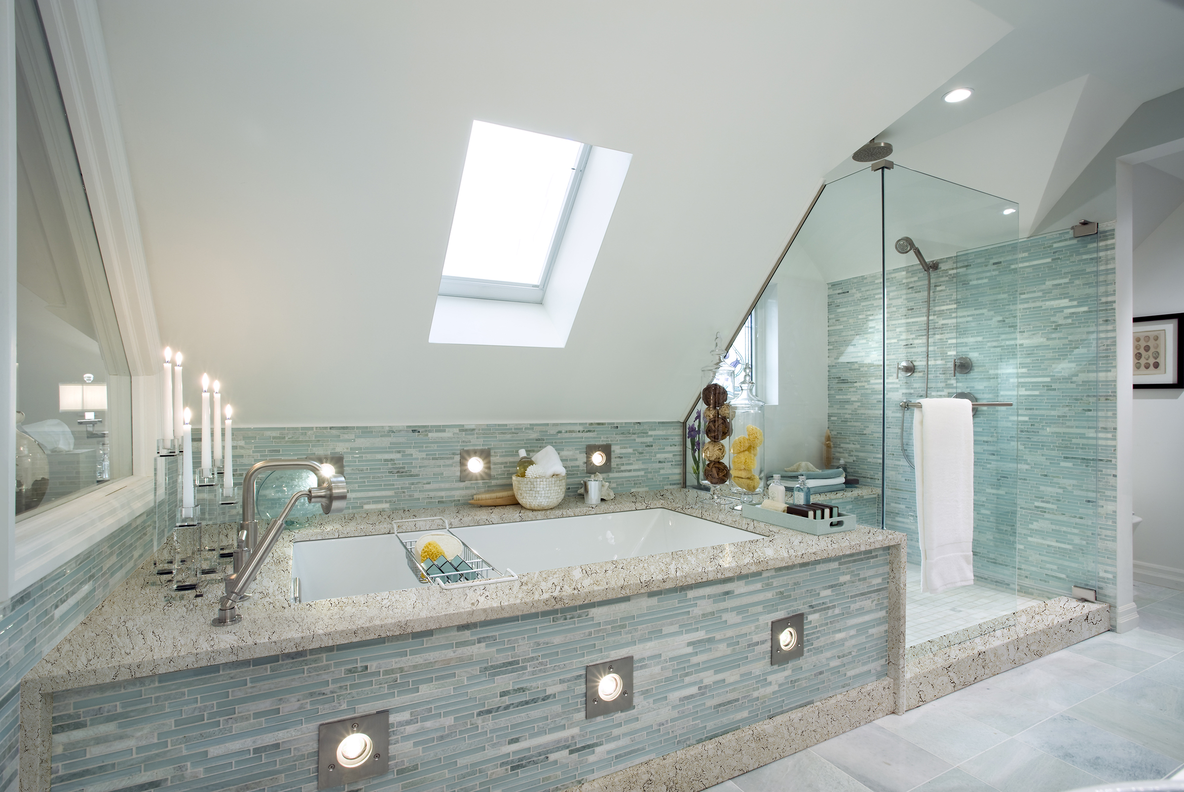 Aria LG Viatera Quartz Bathroom